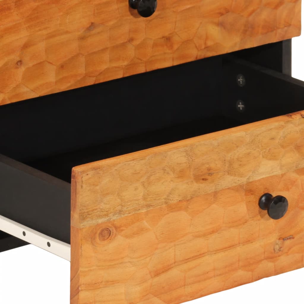 Table de chevet 50x33x60 cm bois d'acacia solide - XIOS