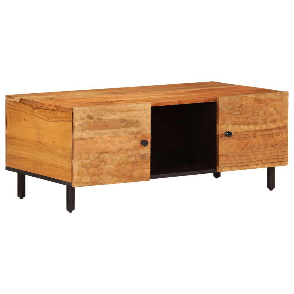 Table basse 100x54x40 cm bois massif d'acacia - XIOS