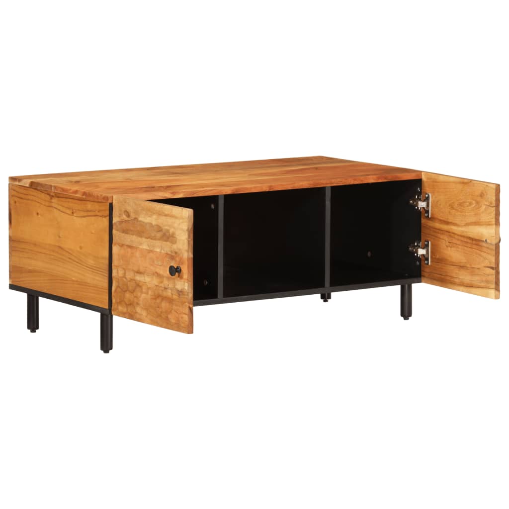 Table basse 100x54x40 cm bois massif d'acacia - XIOS