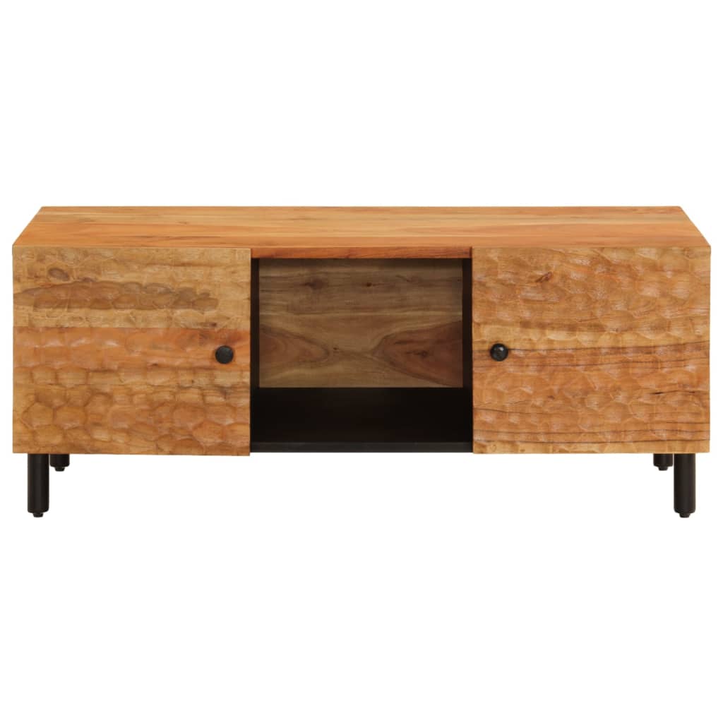 Table basse 100x54x40 cm bois massif d'acacia - XIOS