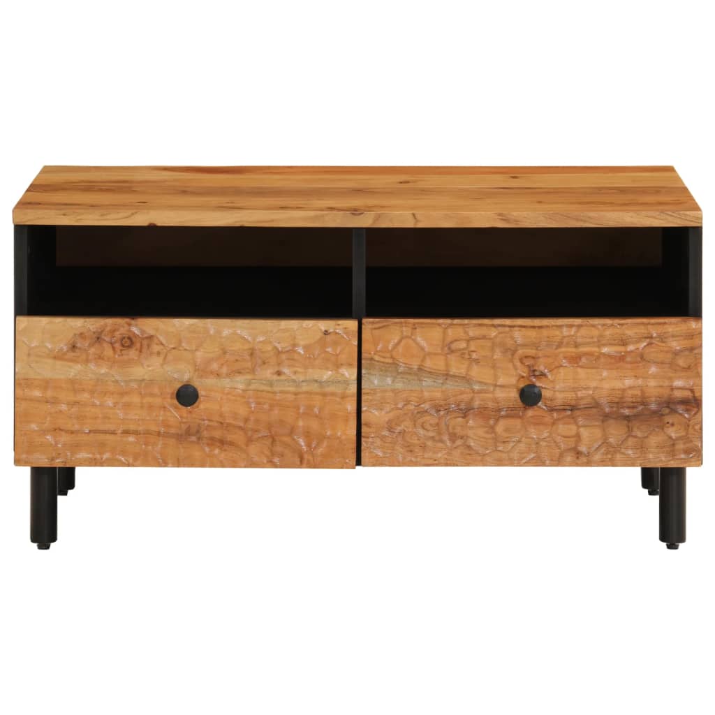 Table basse 80x54x40 cm bois massif d'acacia - XIOS