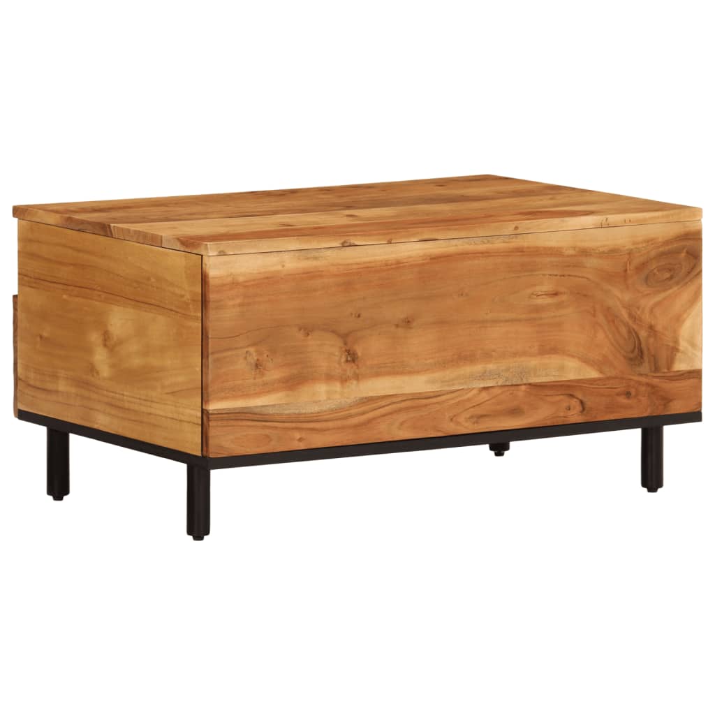 Table basse 80x54x40 cm bois massif d'acacia - XIOS