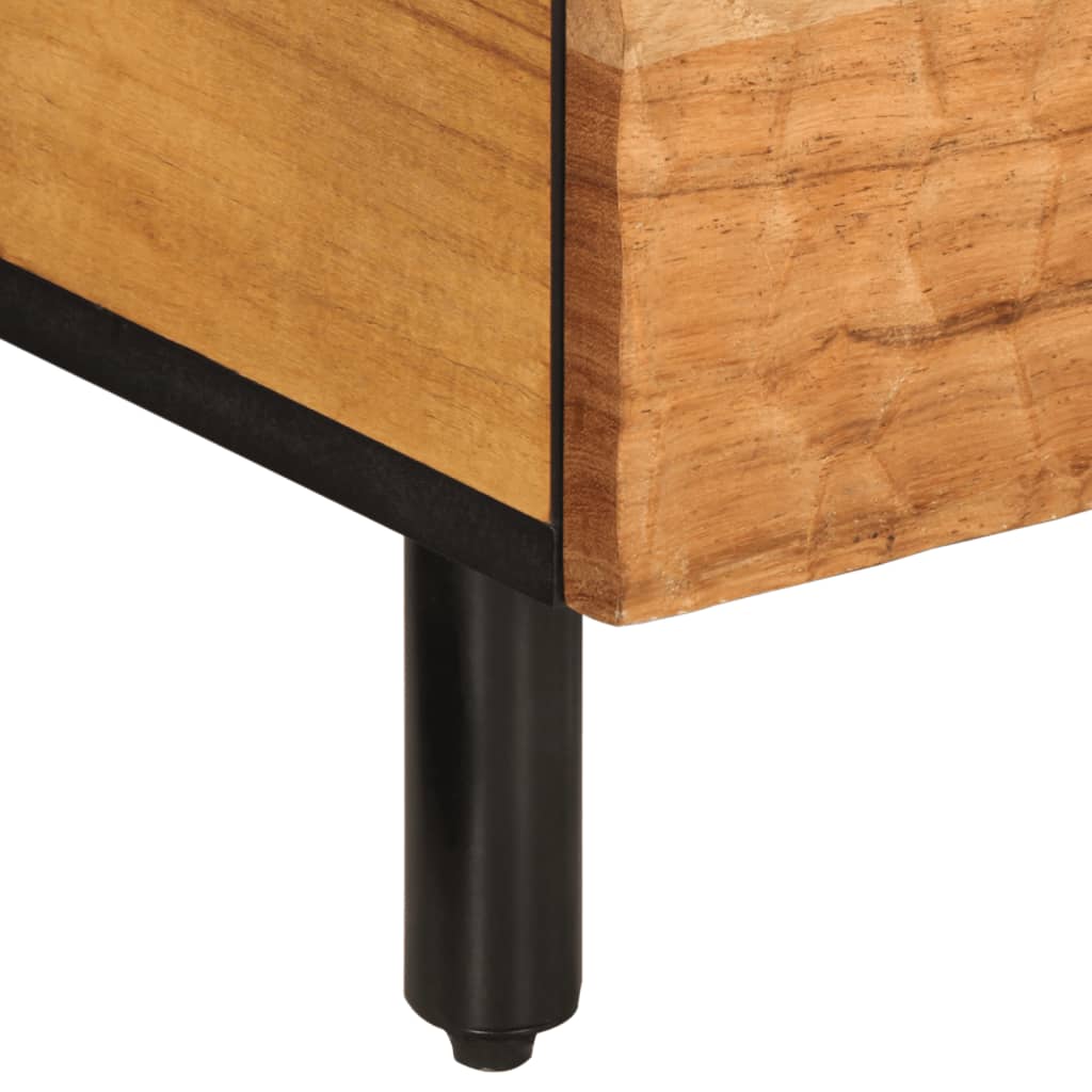 Table basse 80x54x40 cm bois massif d'acacia - XIOS