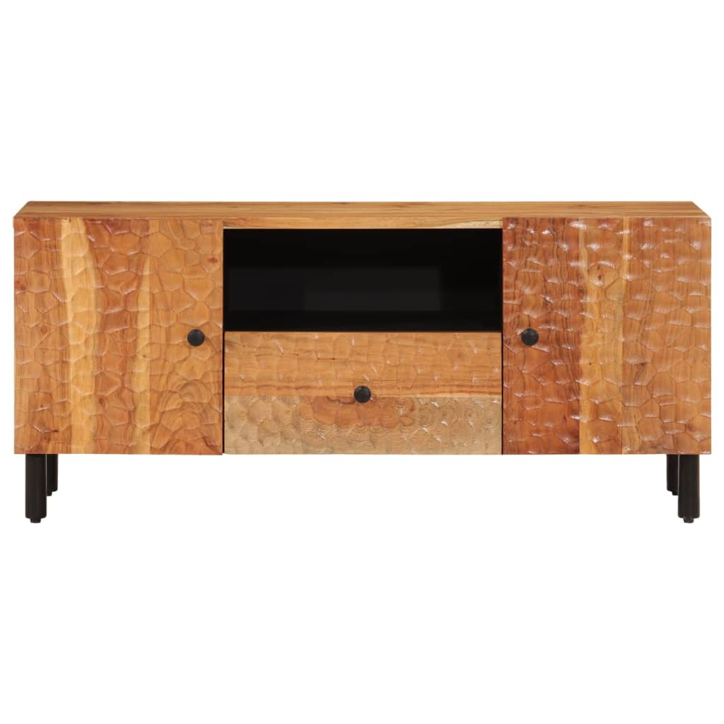 Meuble TV 105x33x46 cm Bois d'acacia massif Meubles TV vidaXL   