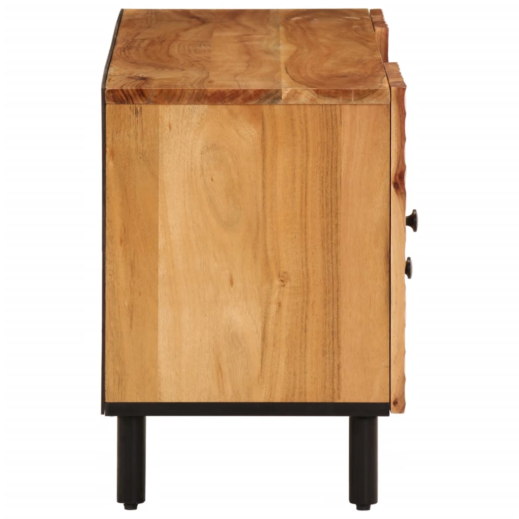 Meuble TV 105x33x46 cm Bois d'acacia massif Meubles TV vidaXL   