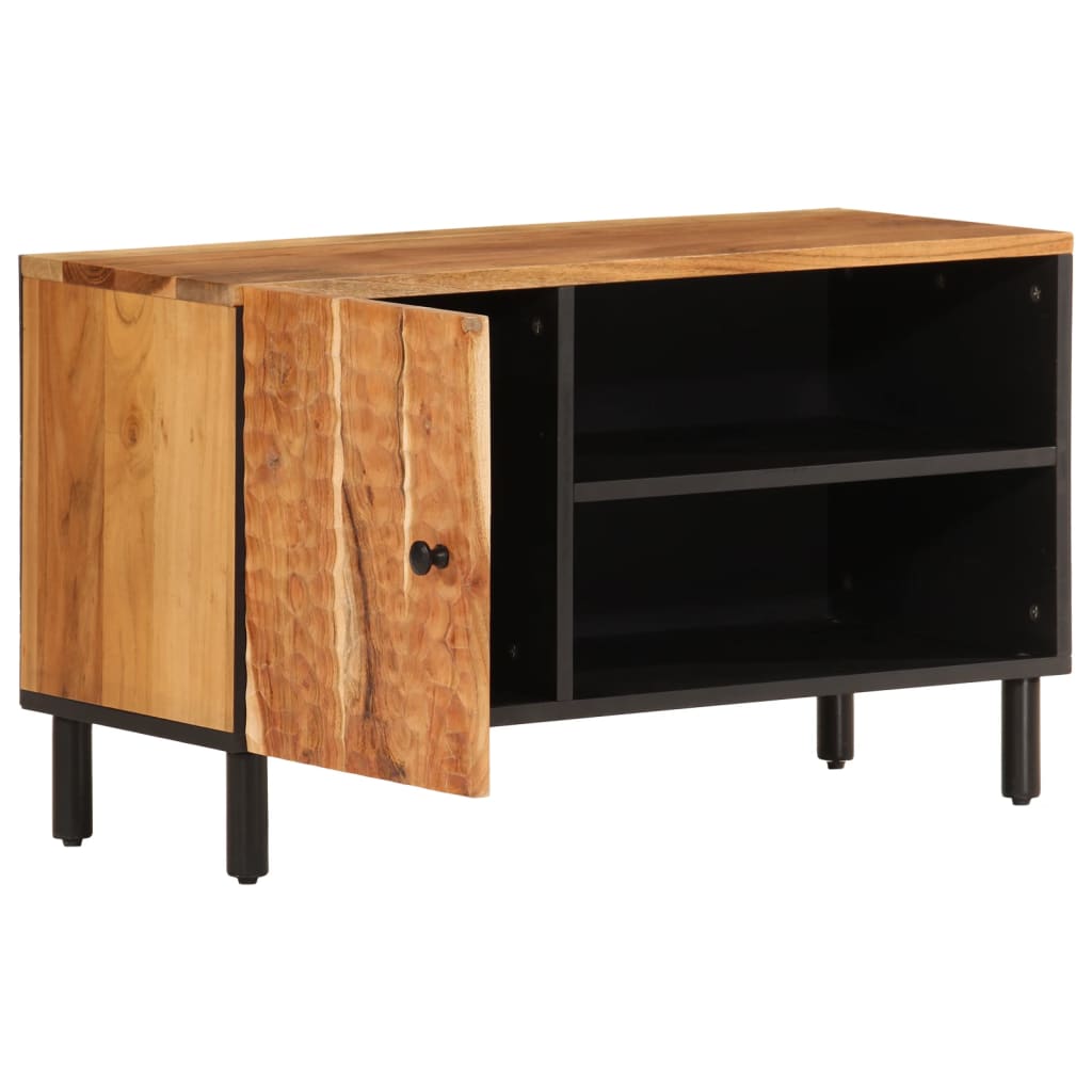 Meuble TV 80x33x46 cm bois d'acacia massif - XIOS