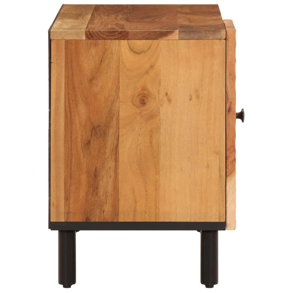 Meuble TV 80x33x46 cm bois d'acacia massif - XIOS