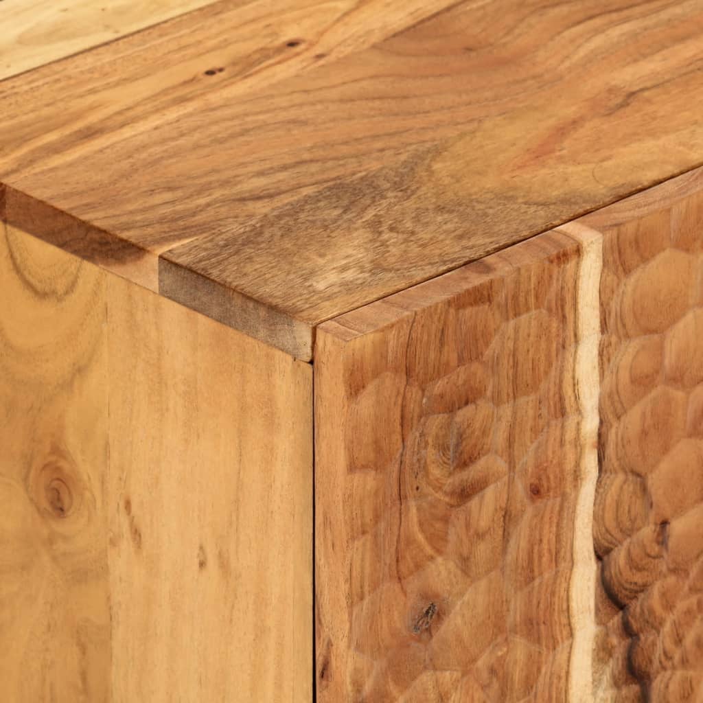 Meuble TV 80x33x46 cm bois d'acacia massif - XIOS