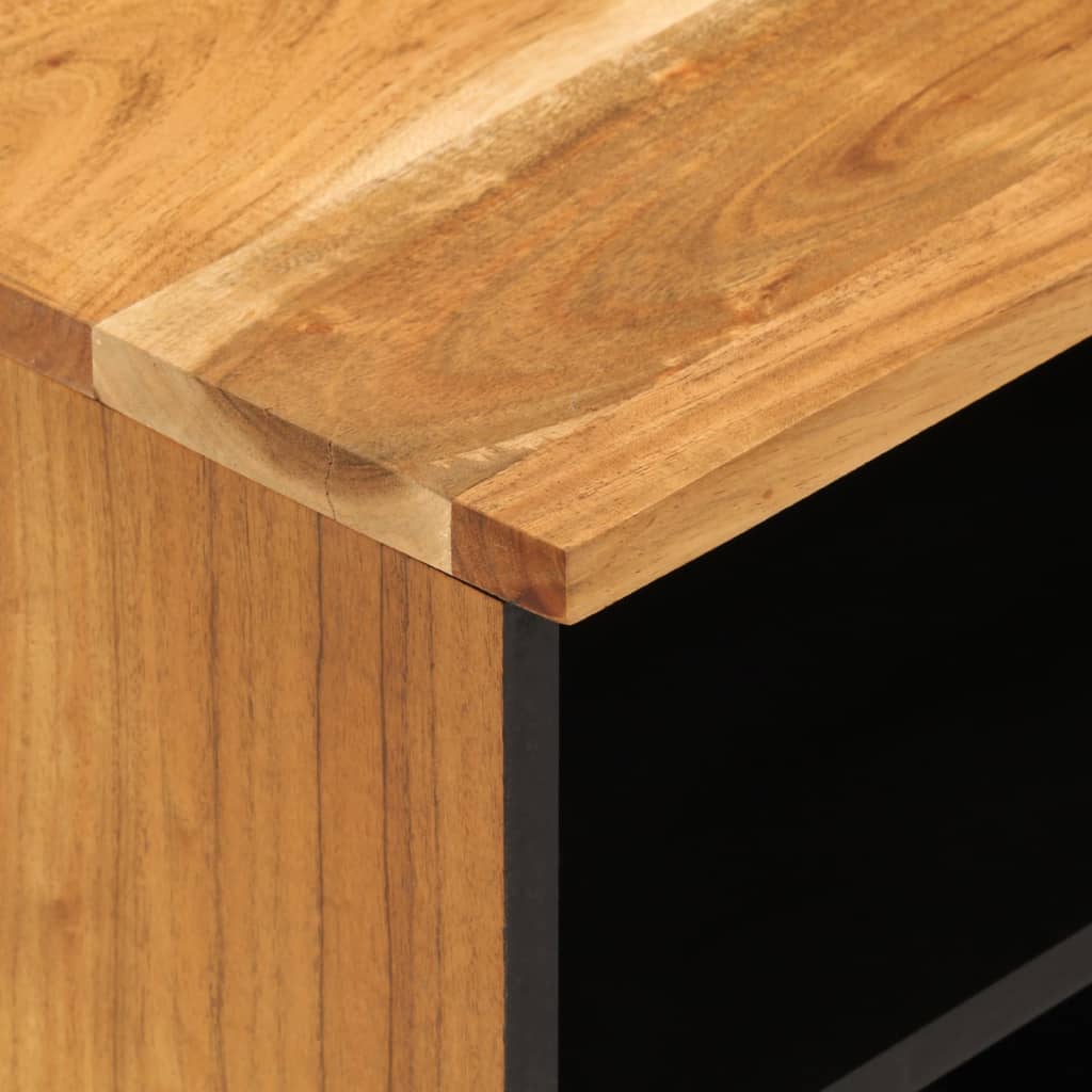 Meuble TV 100x33x46 cm bois d'acacia solide - XIOS