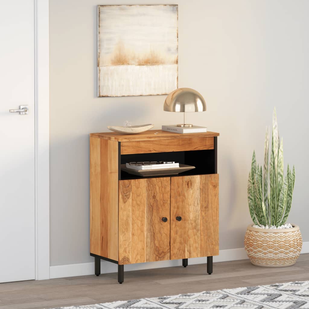 Armoire latérale 60x33x75 cm bois massif d'acacia - XIOS