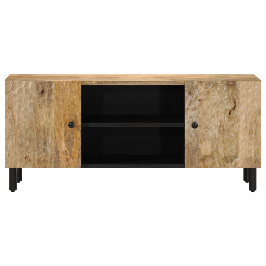 Meuble TV 105x33x46 cm Bois massif de manguier Meubles TV vidaXL   