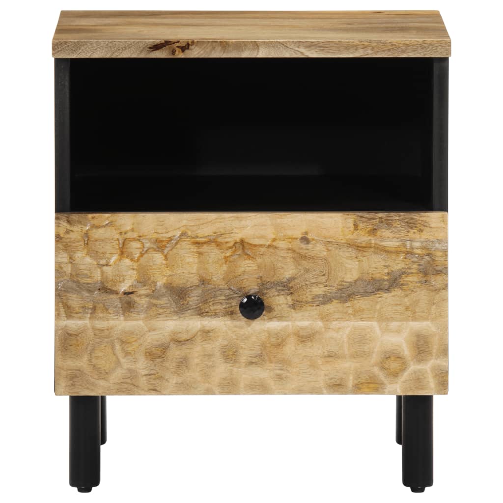 Tables de chevet 2 pcs 40x33x46 cm Bois de manguier solide - XIOS