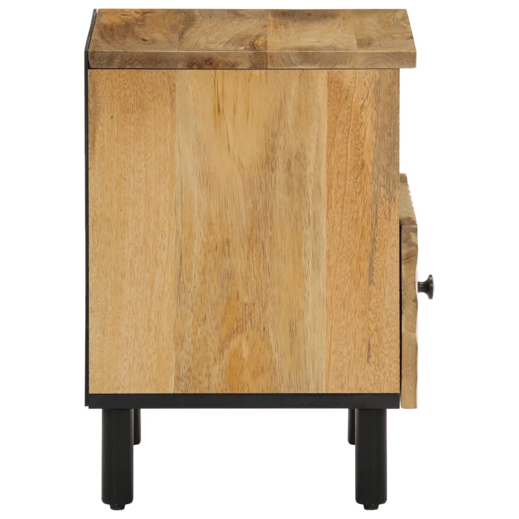 Tables de chevet 2 pcs 40x33x46 cm Bois de manguier solide - XIOS