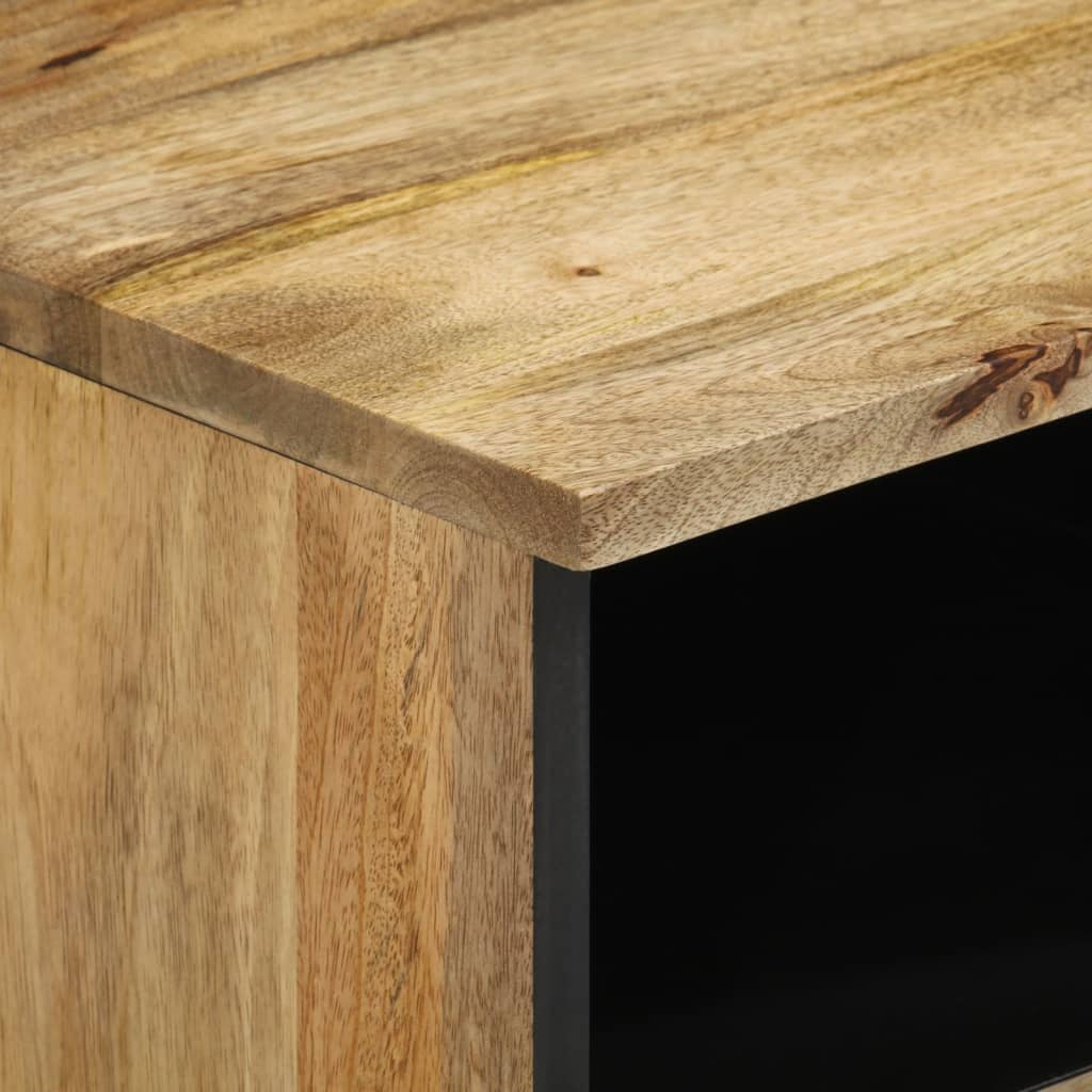 Tables de chevet 2 pcs 40x33x46 cm Bois de manguier solide - XIOS