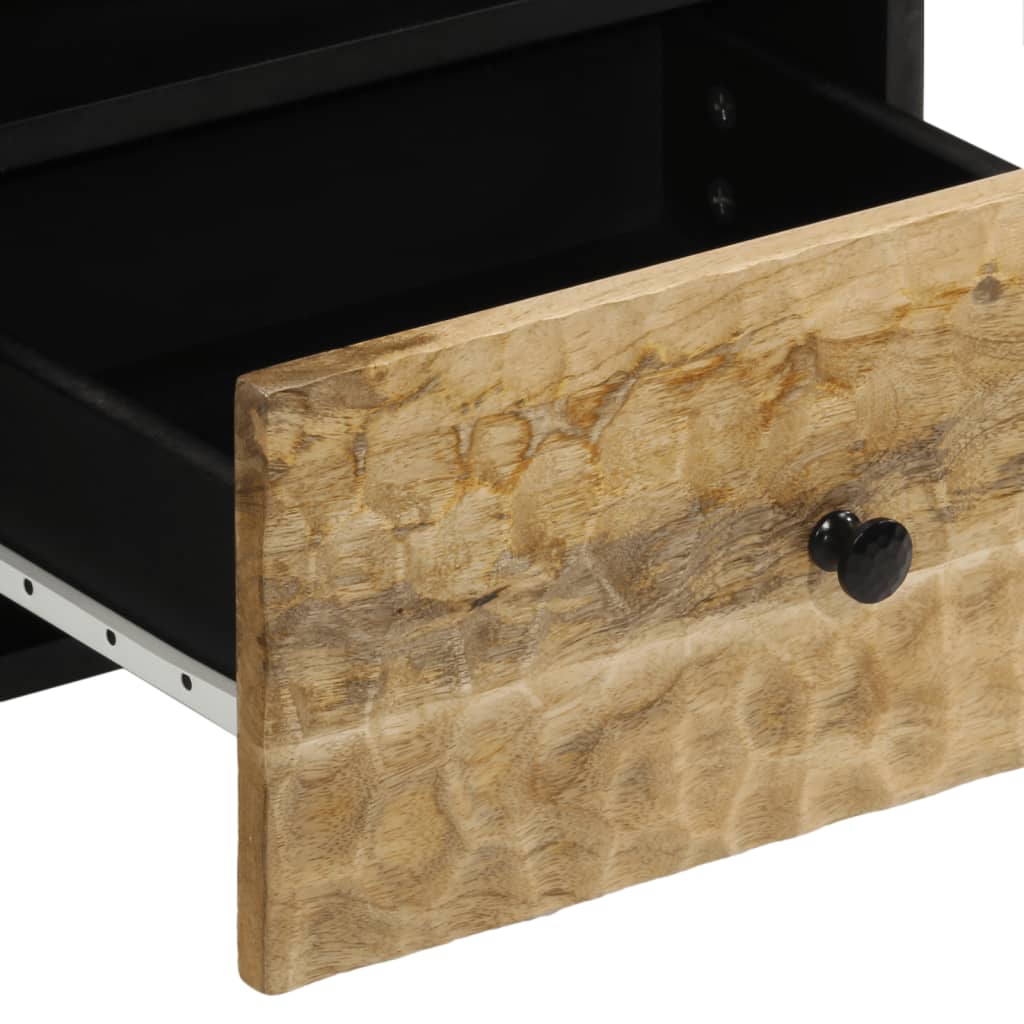 Tables de chevet 2 pcs 40x33x46 cm Bois de manguier solide - XIOS