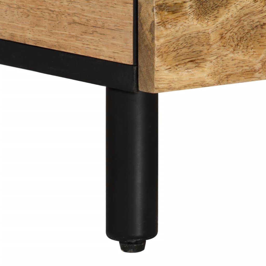 Tables de chevet 2 pcs 40x33x46 cm Bois de manguier solide - XIOS