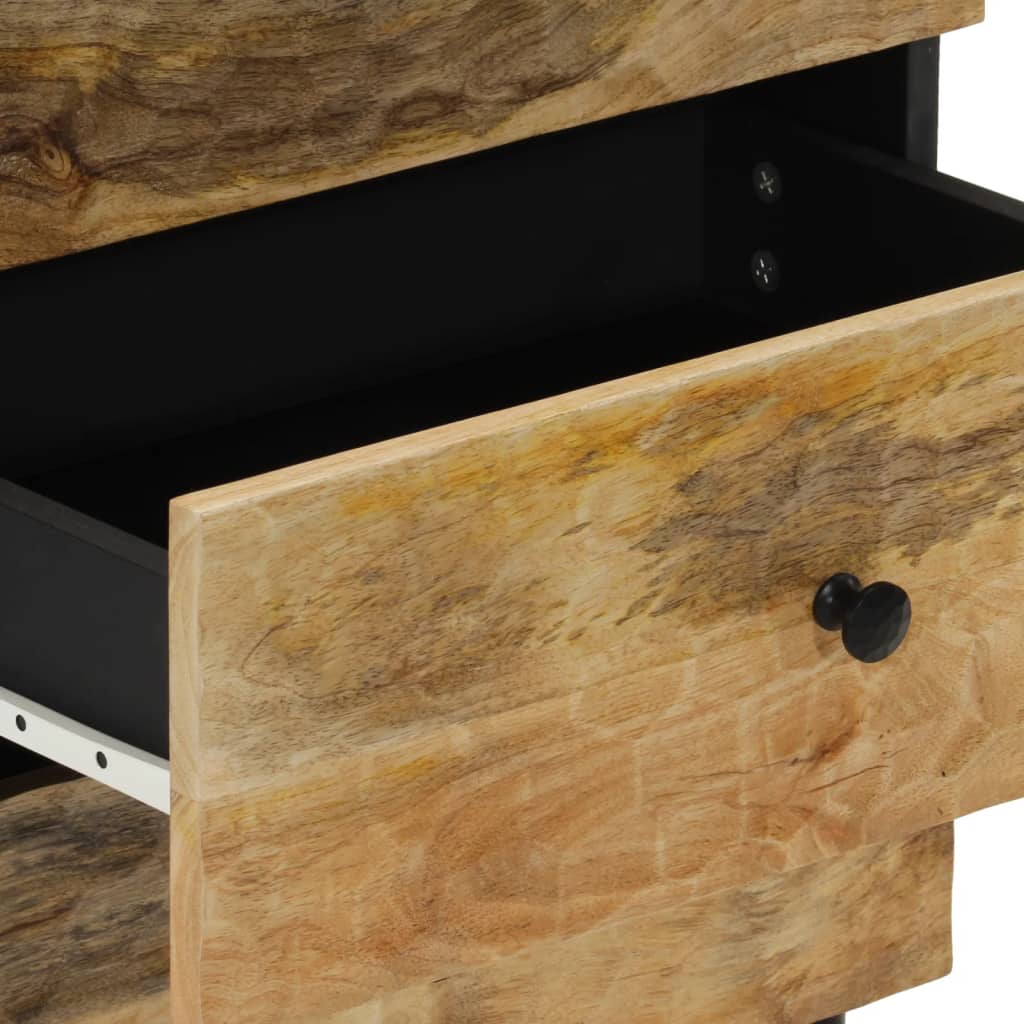 Table de chevet 50x33x60 cm bois de manguier massif