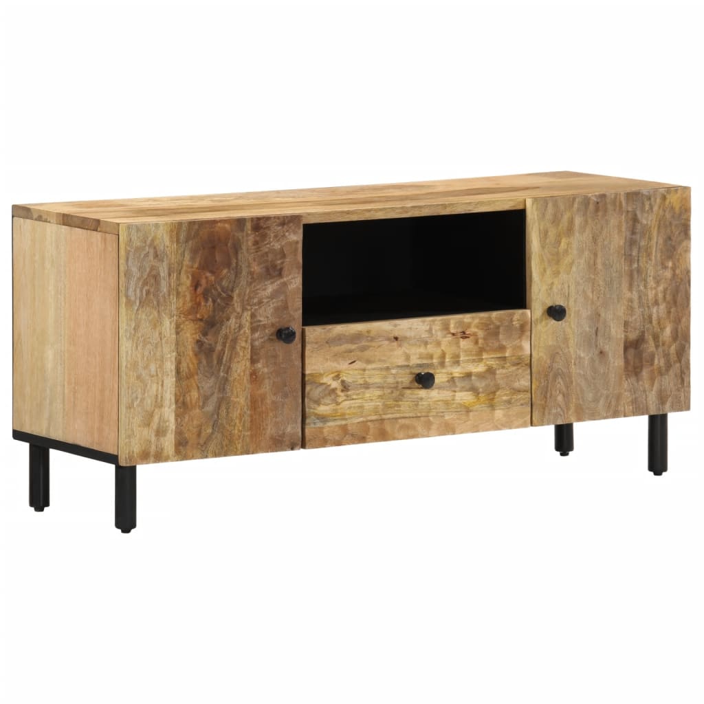 Meuble TV 105x33x46 cm Bois massif de manguier Meubles TV vidaXL   