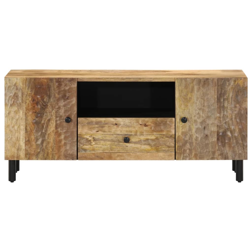 Meuble TV 105x33x46 cm Bois massif de manguier Meubles TV vidaXL   