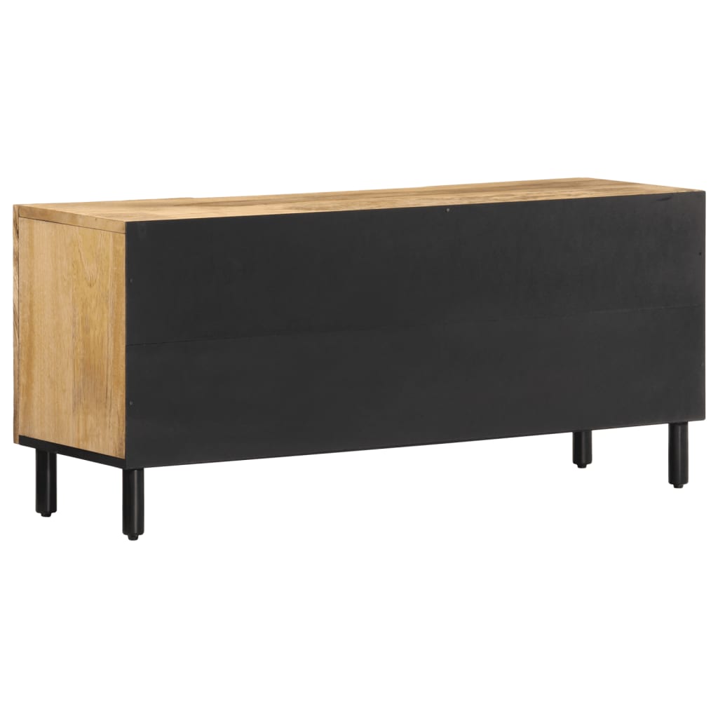 Meuble TV 105x33x46 cm Bois massif de manguier Meubles TV vidaXL   