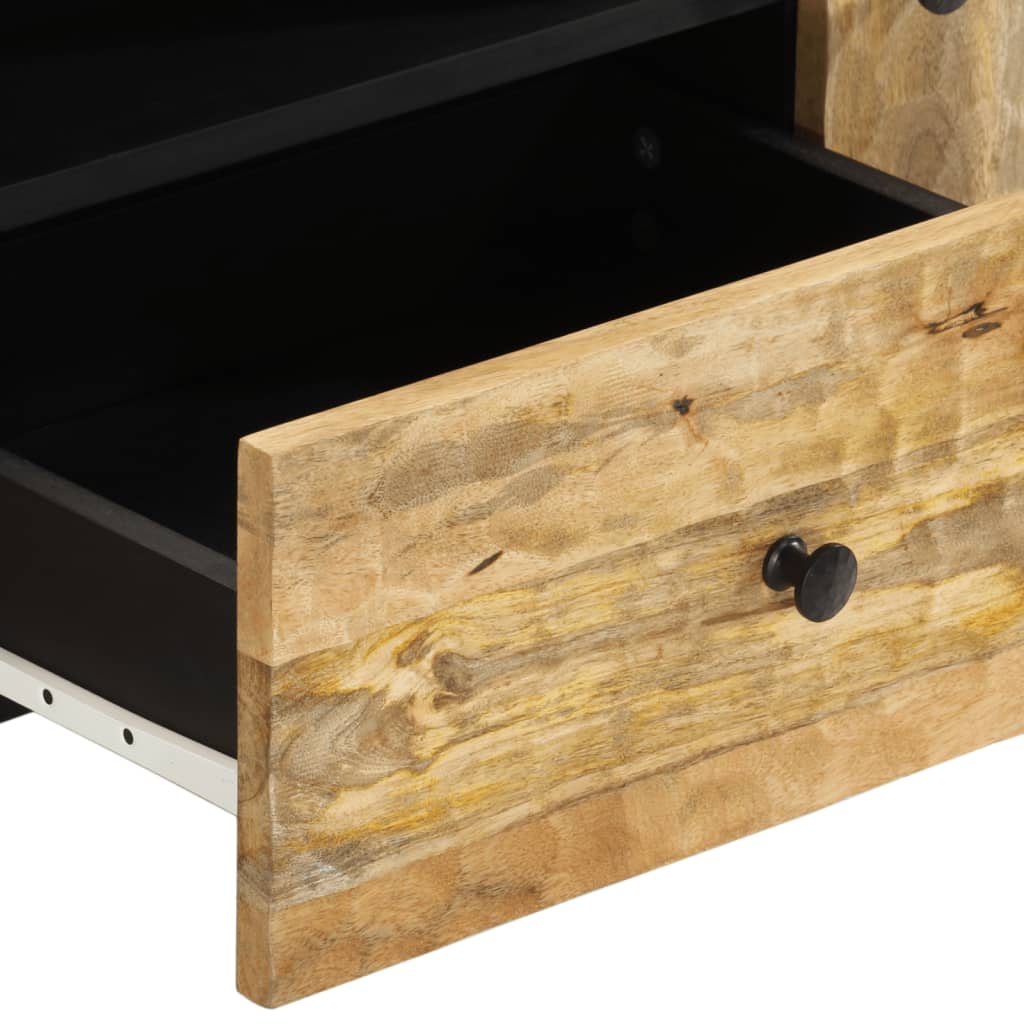 Meuble TV 105x33x46 cm Bois massif de manguier Meubles TV vidaXL   