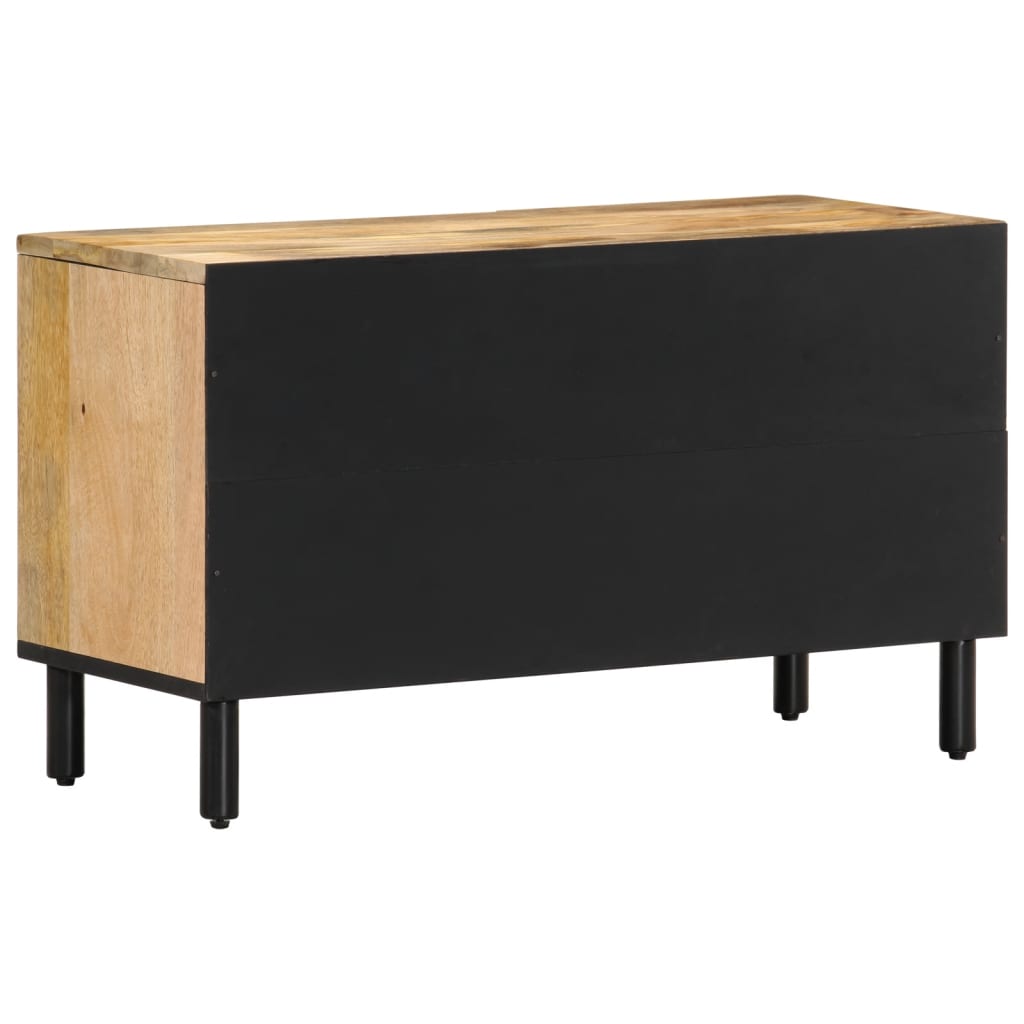 Meuble TV 80x31x46 cm bois massif de manguier - XIOS