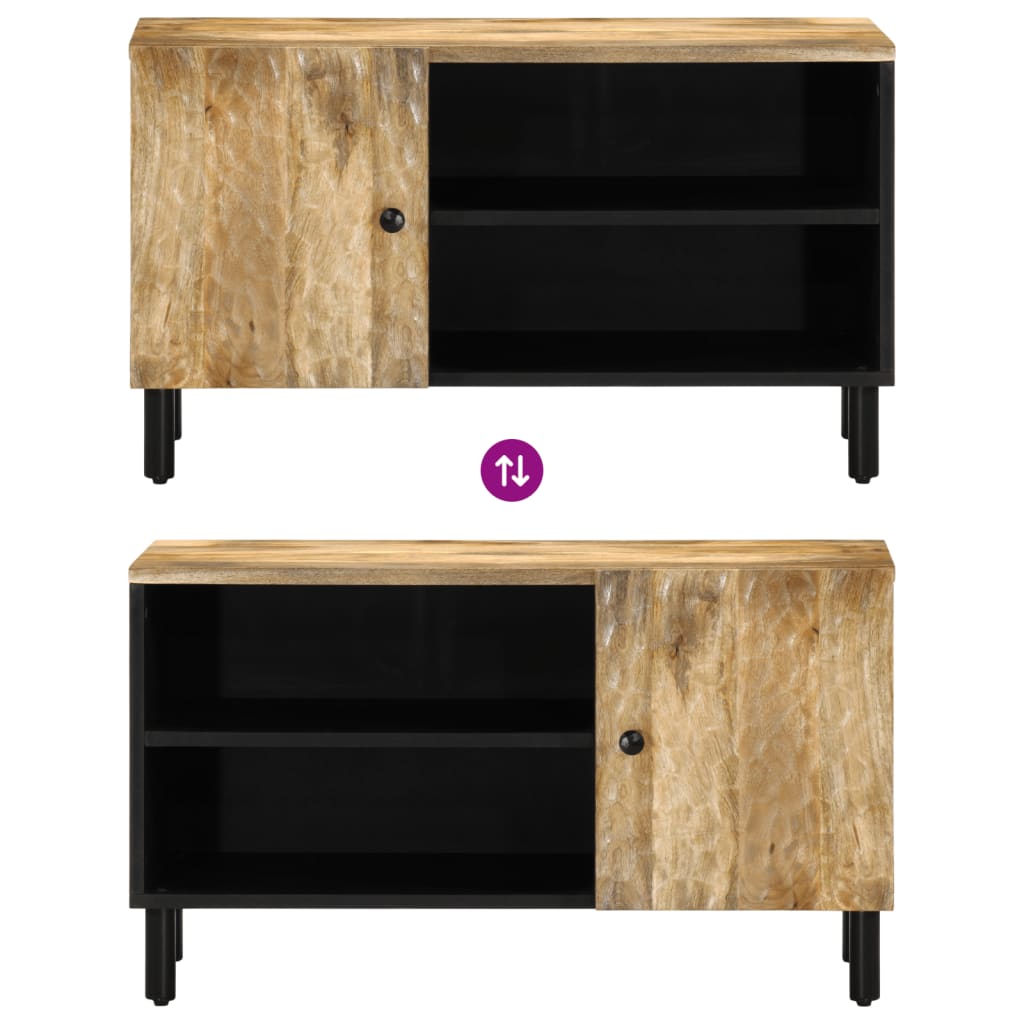Meuble TV 80x31x46 cm bois massif de manguier - XIOS