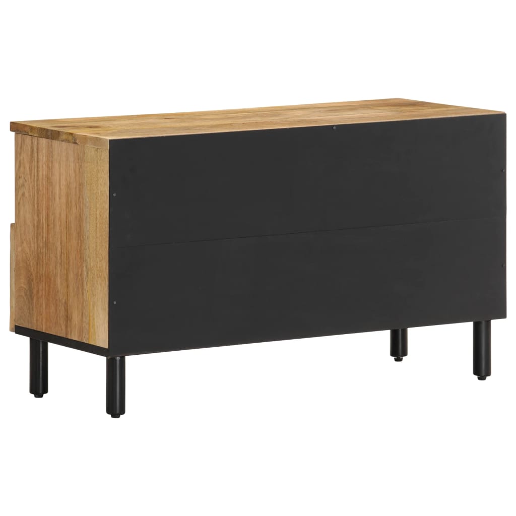 Meuble TV 80x33x46 cm bois massif de manguier - XIOS