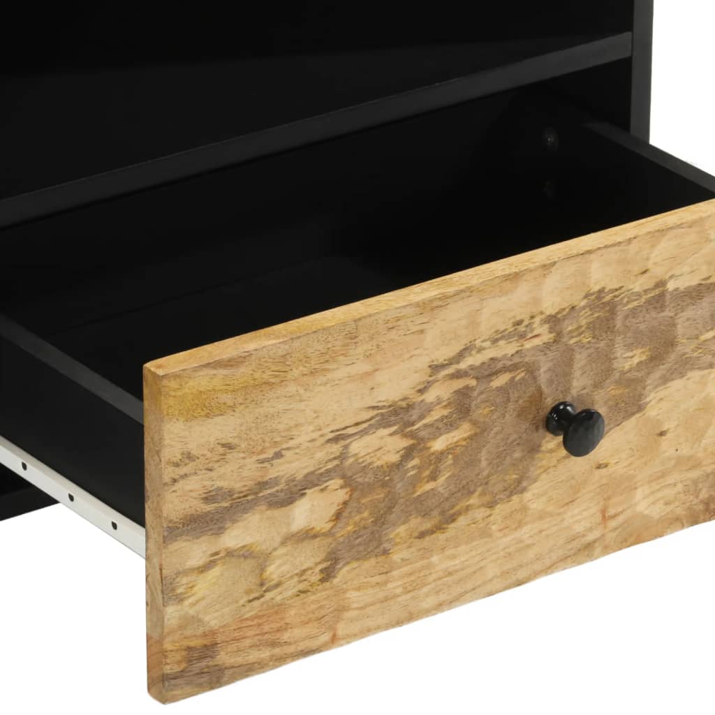 Meuble TV 80x33x46 cm bois massif de manguier - XIOS