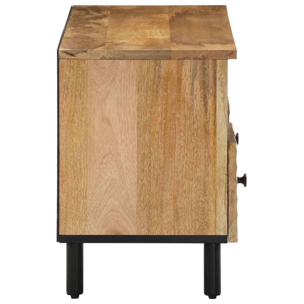 Meuble TV 100x33x46 cm bois massif de manguier - XIOS