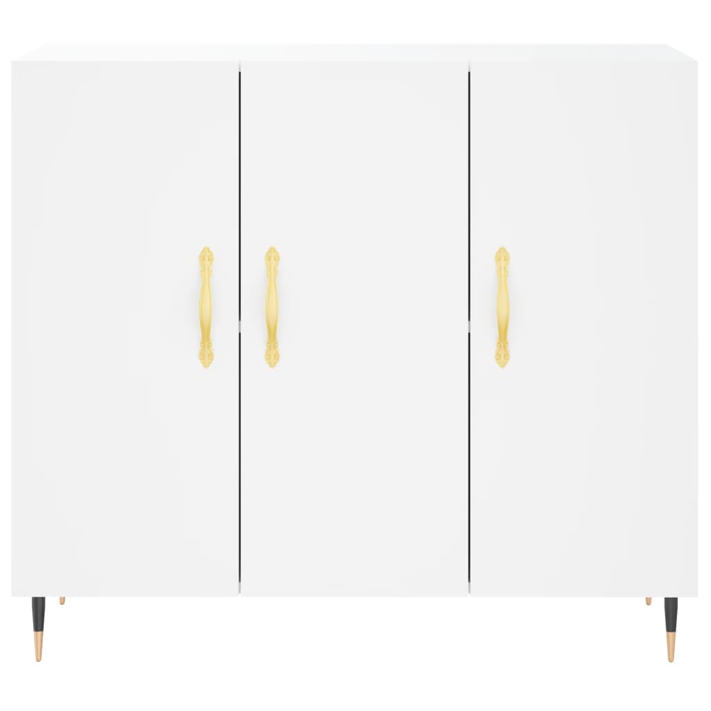 Buffet blanc 90x34x80 cm bois d'ingénierie - XIOS