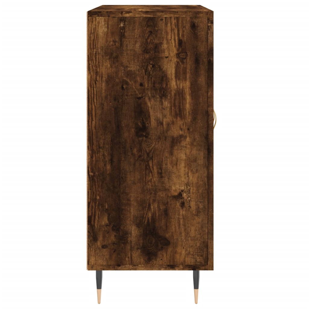 Buffet chêne fumé 90x34x80 cm bois d'ingénierie