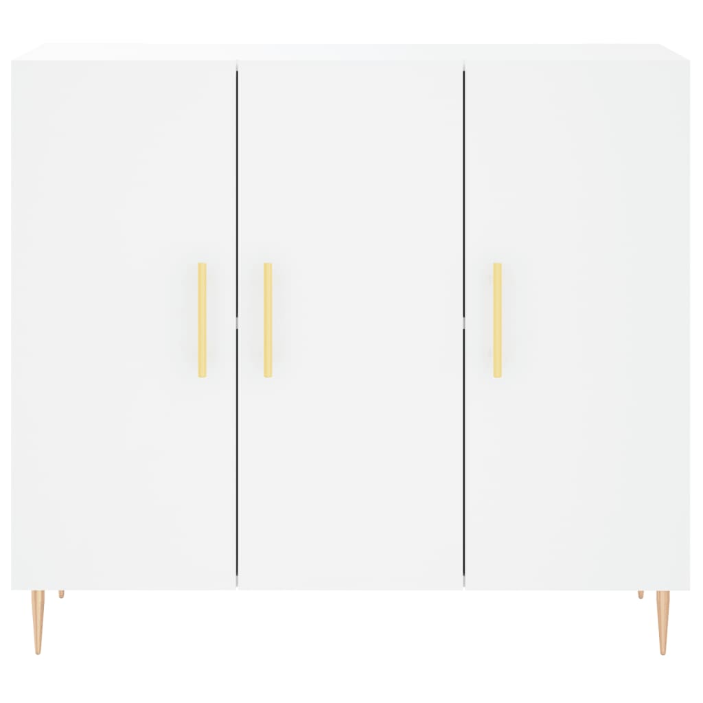 Buffet blanc 90x34x80 cm bois d'ingénierie - XIOS