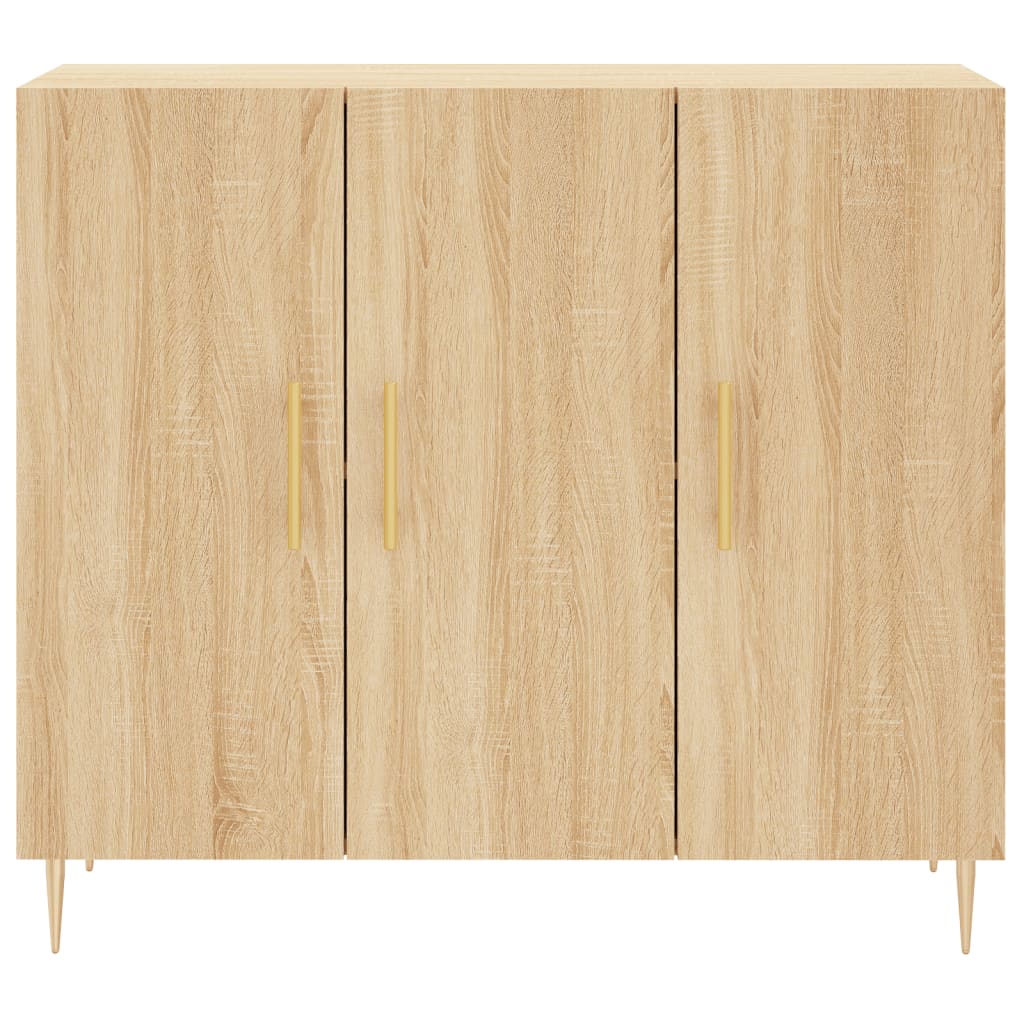 Buffet chêne sonoma 90x34x80 cm bois d'ingénierie - XIOS