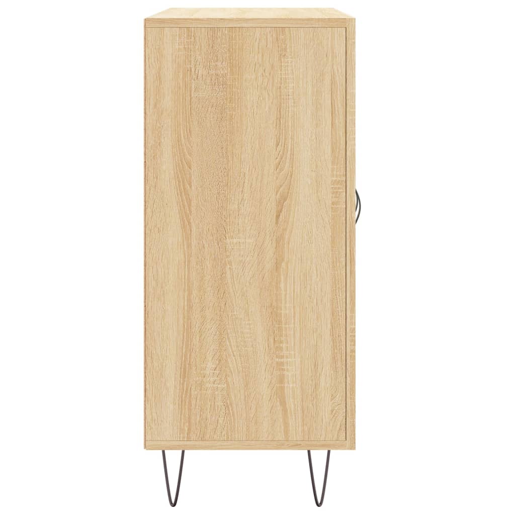 Buffet chêne sonoma 90x34x80 cm bois d'ingénierie