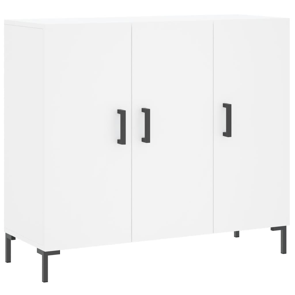 Buffet blanc 90x34x80 cm bois d'ingénierie - XIOS