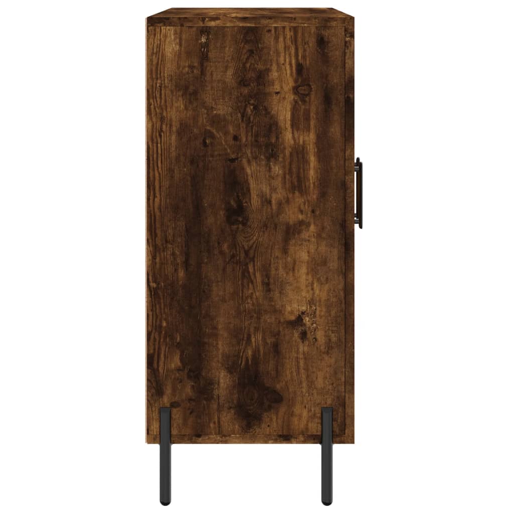 Buffet chêne fumé 90x34x80 cm bois d'ingénierie - XIOS