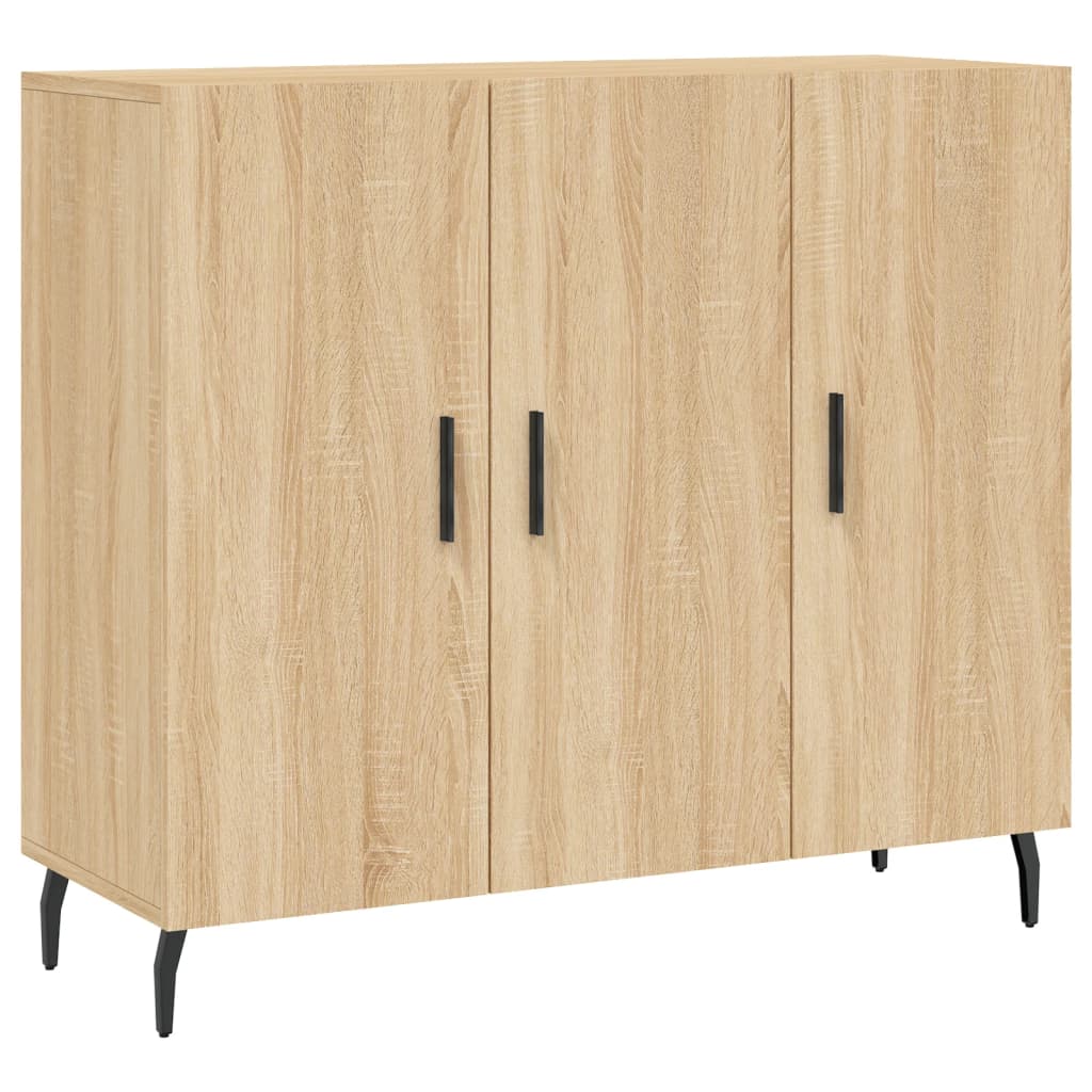 Buffet chêne sonoma 90x34x80 cm bois d'ingénierie - XIOS