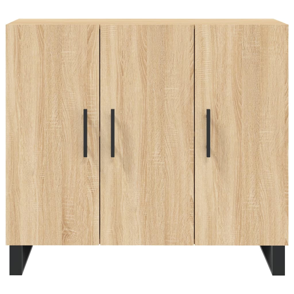 Buffet chêne sonoma 90x34x80 cm bois d'ingénierie - XIOS