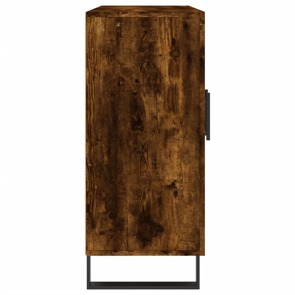 Buffet chêne fumé 90x34x80 cm bois d'ingénierie - XIOS