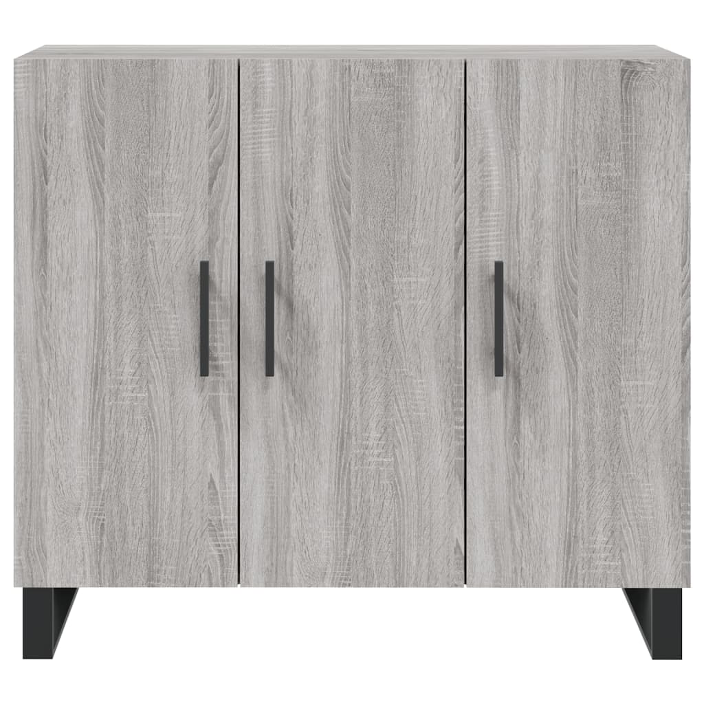 Buffet sonoma gris 90x34x80 cm bois d'ingénierie - XIOS