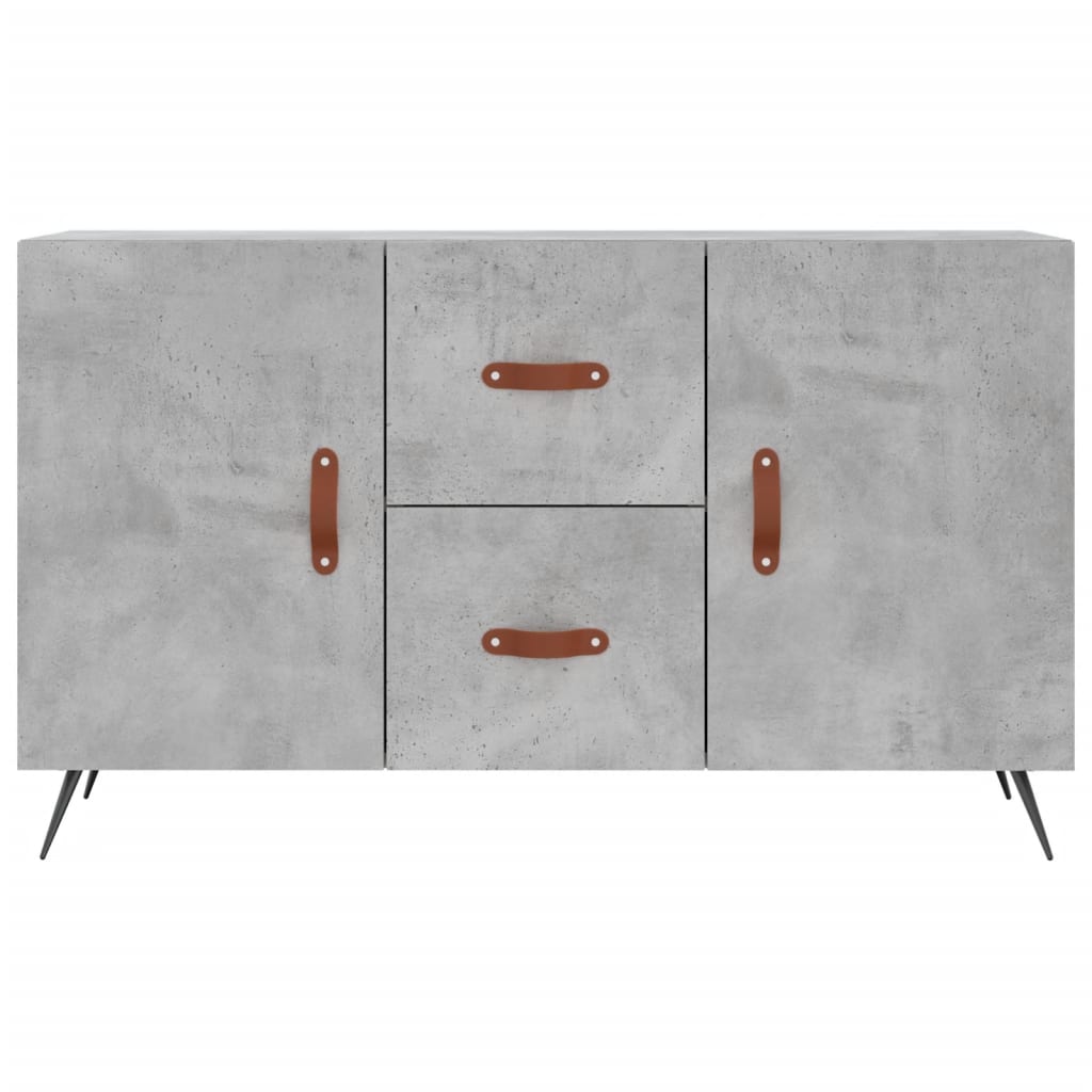 Buffet gris béton 100x36x60 cm bois d'ingénierie - XIOS