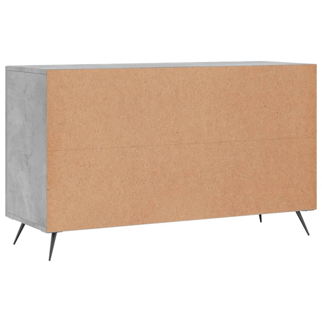 Buffet gris béton 100x36x60 cm bois d'ingénierie - XIOS