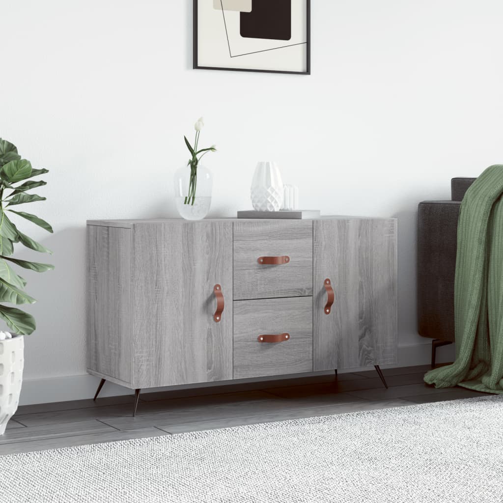 Buffet sonoma gris 100x36x60 cm bois d'ingénierie - XIOS