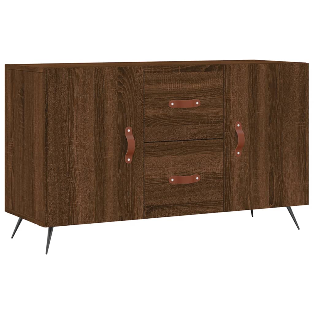 Buffet chêne marron 100x36x60 cm bois d'ingénierie - XIOS
