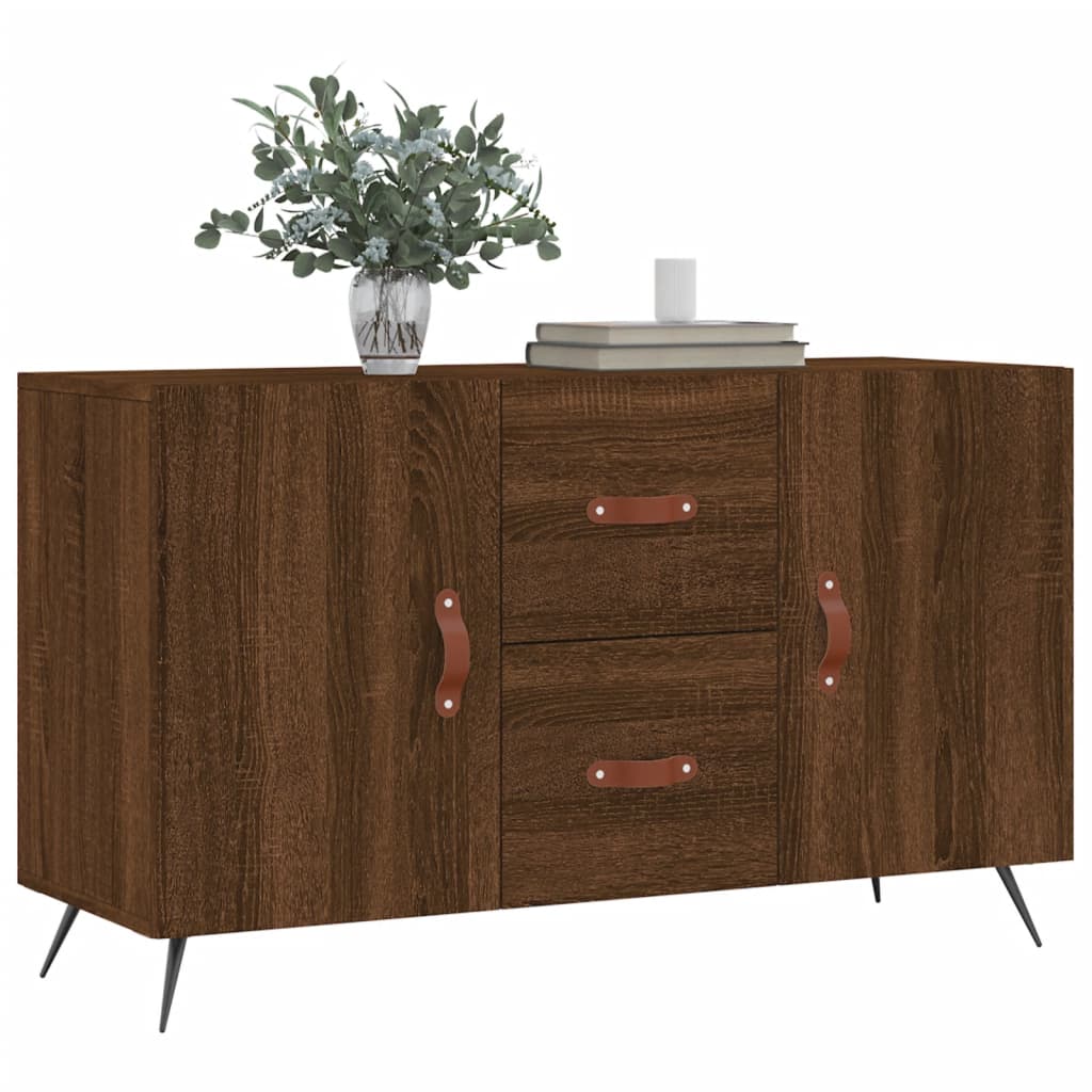 Buffet chêne marron 100x36x60 cm bois d'ingénierie - XIOS