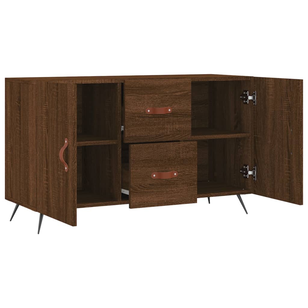 Buffet chêne marron 100x36x60 cm bois d'ingénierie - XIOS