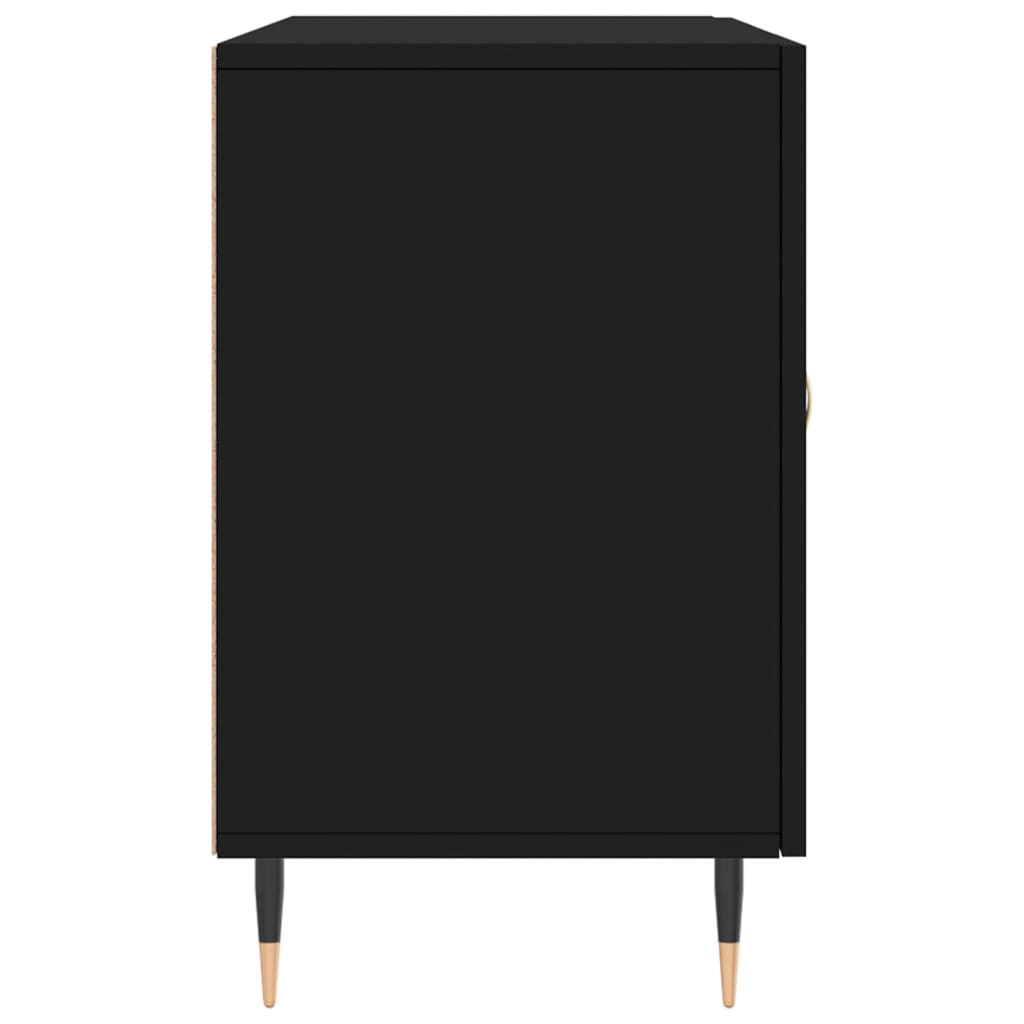Buffet noir 100x36x60 cm bois d'ingénierie - XIOS