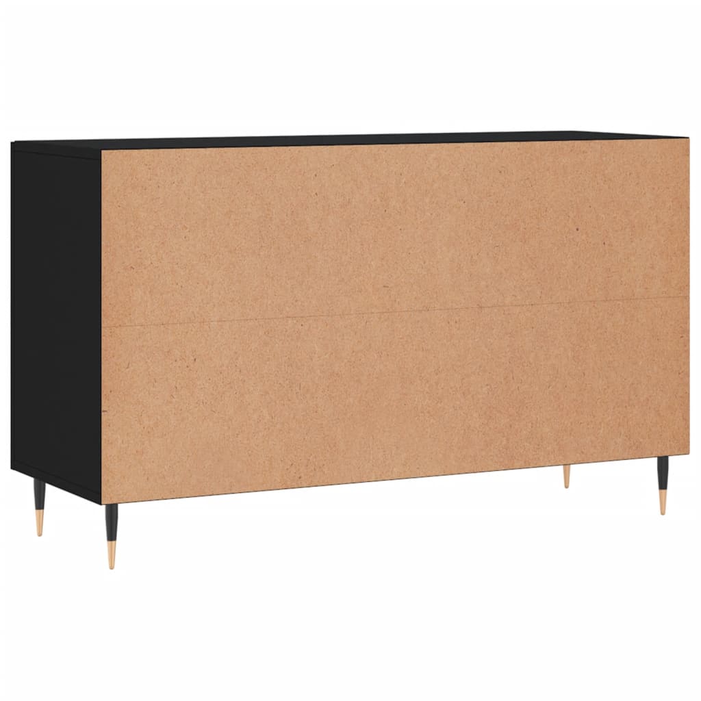 Buffet noir 100x36x60 cm bois d'ingénierie - XIOS
