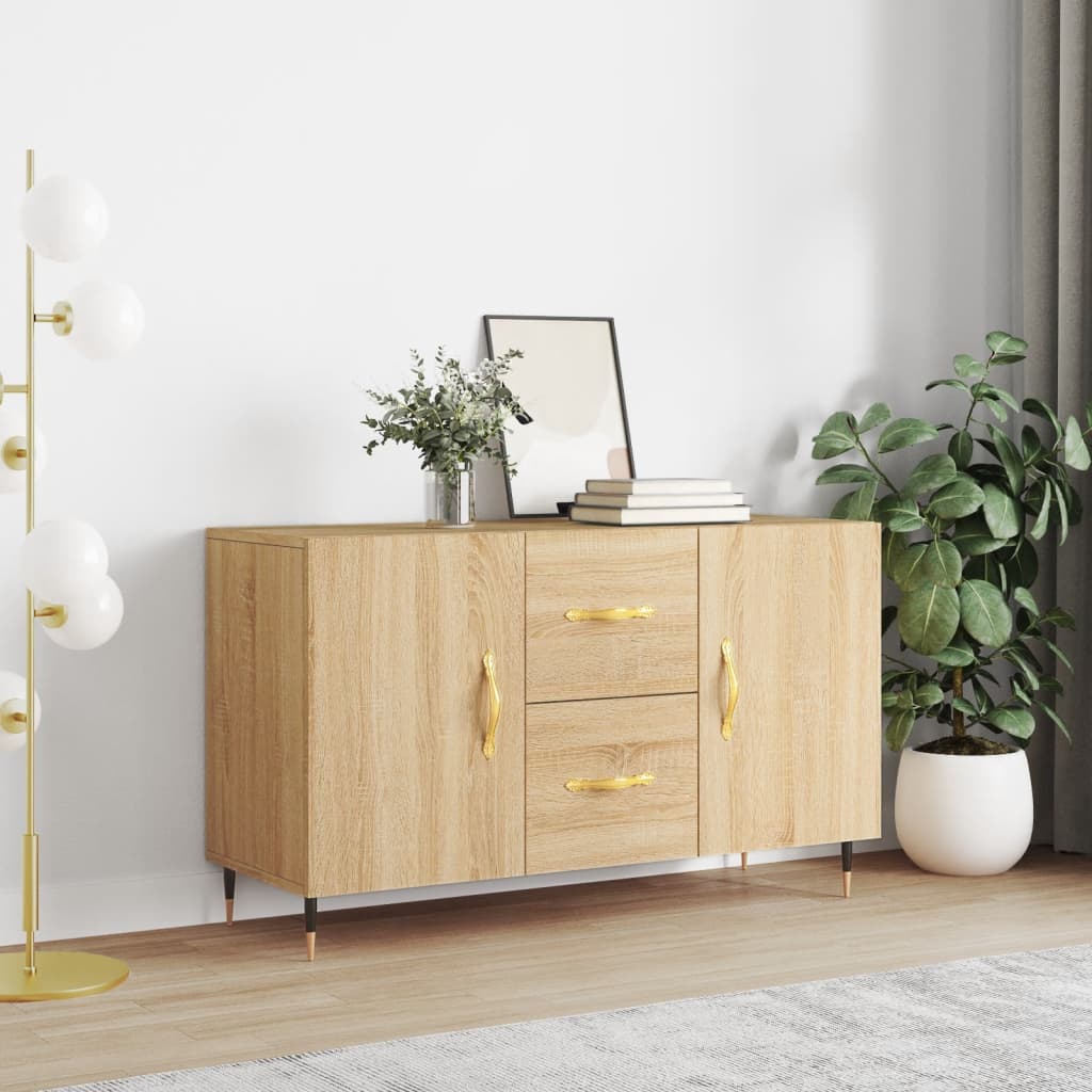 Buffet chêne sonoma 100x36x60 cm bois d'ingénierie - XIOS